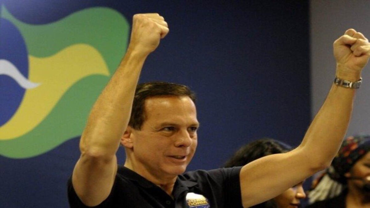 Em discurso após vitória nas prévias, João Doria critica PT e Bolsonaro