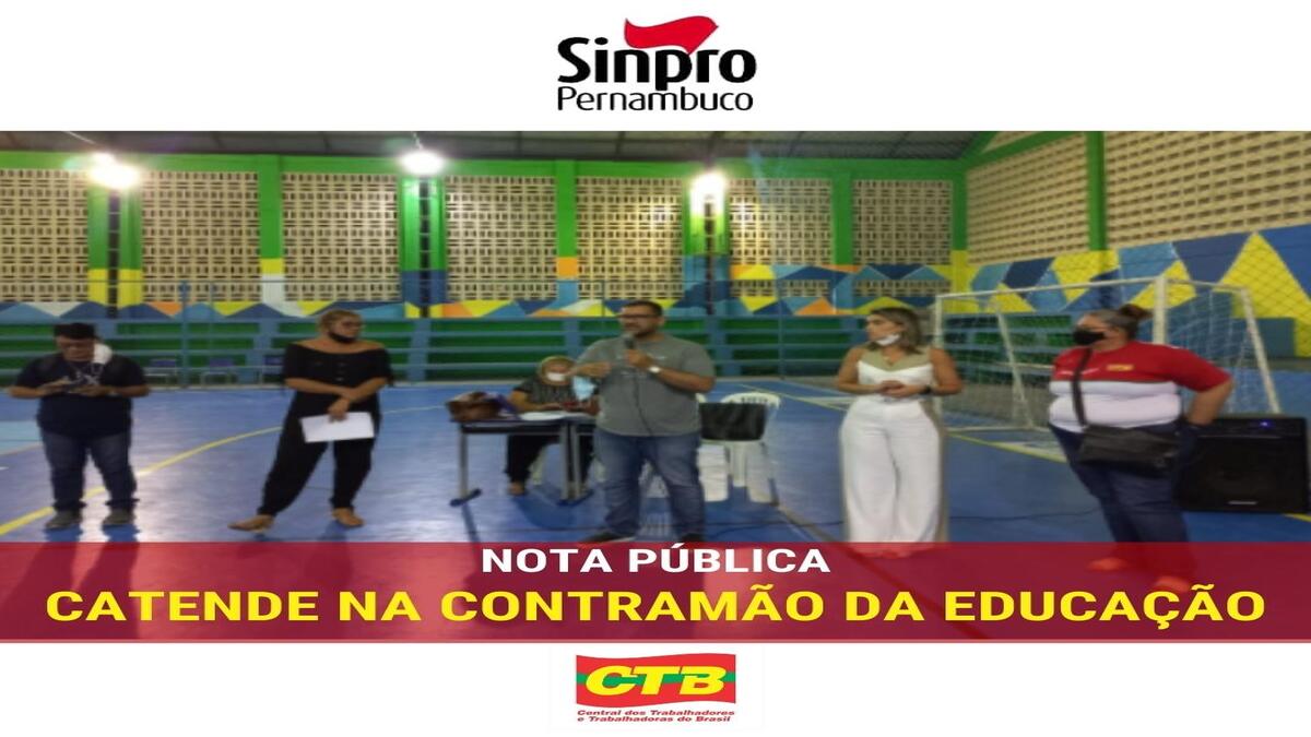 Em nota SINPRO desmente Prefeita de Catende e diz que Categoria não aceitou a proposta reajuste que congela gratificações. Veja vídeo!